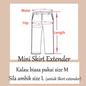 Xena Mini Skirt Extender - Buy 2 @ Free Diamond Ring GR888