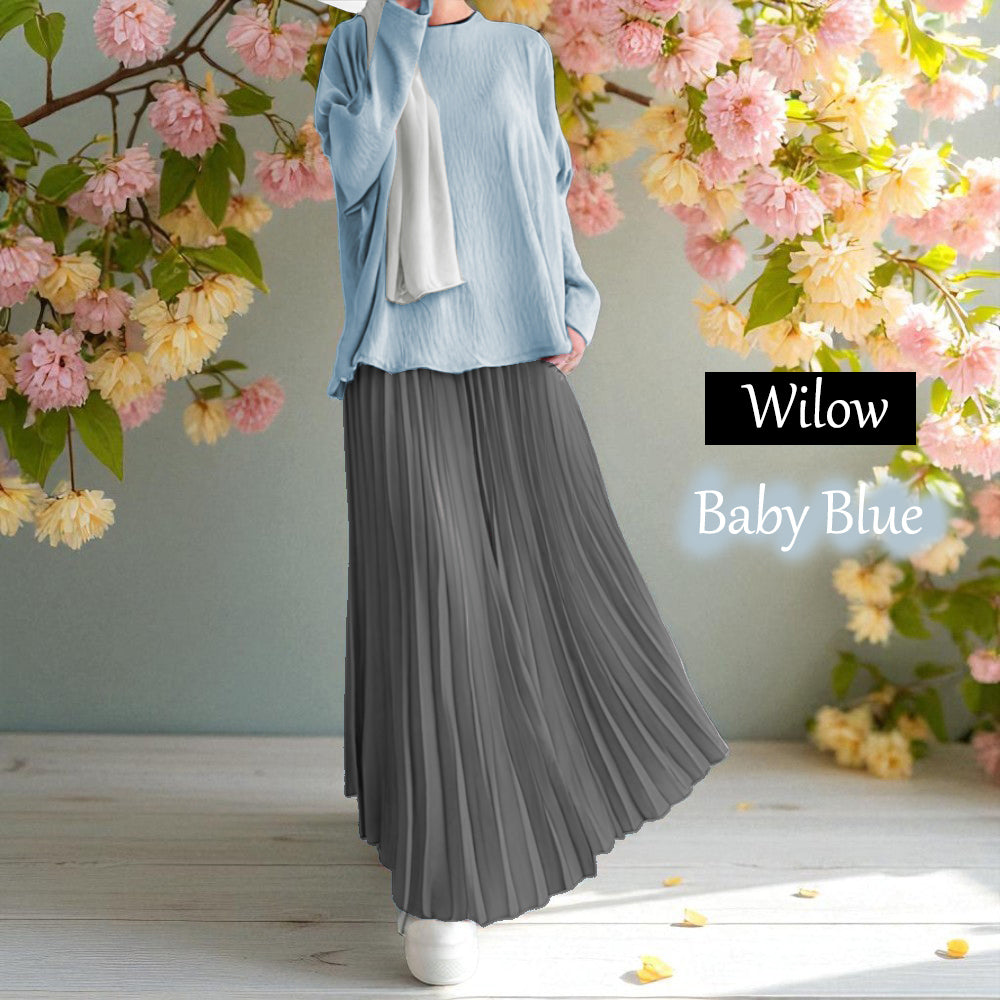 Wilow Pleated Tunic Dress - Buy 2 Free Tudung DR888