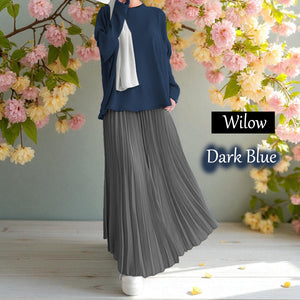 Wilow Pleated Tunic Dress - Buy 2 Free Tudung DR888