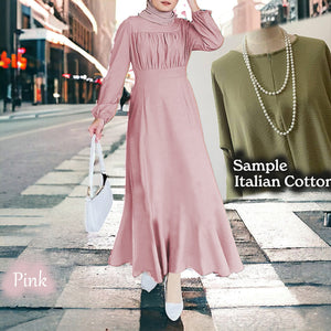 Perina Back Zip Cotton Jubah - New