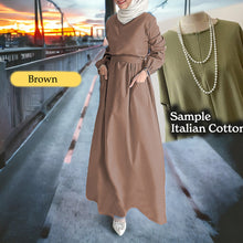 Xixili Back Zip COTTON Jubah