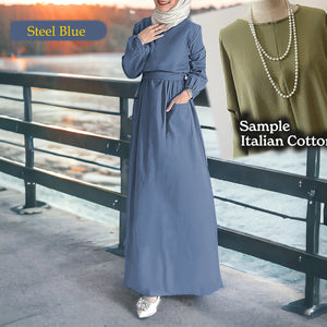 Xixili Back Zip COTTON Jubah