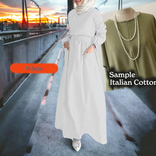 Xixili Back Zip COTTON Jubah