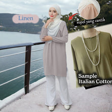 Umbrella COTTON Blouse - Clearance - Linen - Size XL