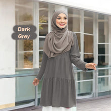Wanda Cotton Blouse - Clearance - Dark Grey - Size 5XL