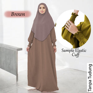 Ladie Elastic Cuff Tunic Jumbo (No Tudung) - COD Not Available