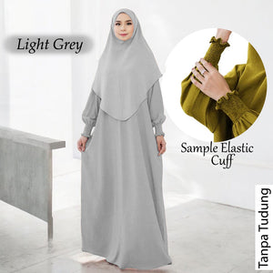 Ladie Elastic Cuff Tunic Jumbo (No Tudung) - COD Not Available