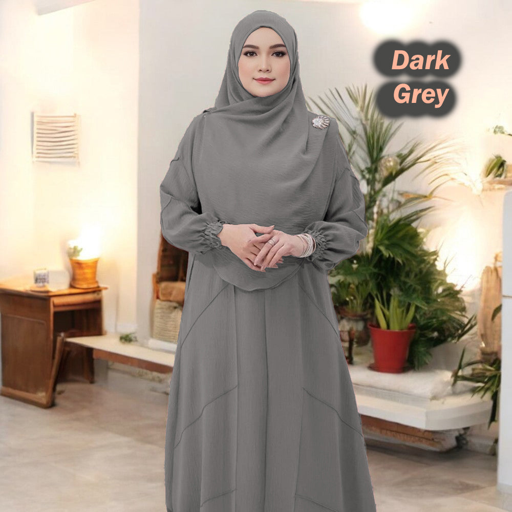 Uniya Tunic Jumbo B (Loose Sleeve) - No Tudung - COD Not Available