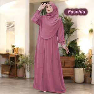 Uniya Tunic Jumbo B (Loose Sleeve) - No Tudung - COD Not Available