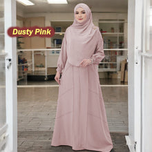 Letter Tunic Jumbo B (Loose Sleeve) - No Tudung - Clearance - Pink - Size 2XL