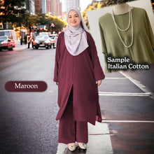 Ena Cotton Set  - Clearance - Maroon - Size 3XL
