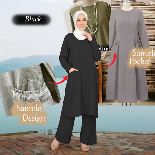 Rainy Two Pocket Set - Clearance - Black - Size 3XL