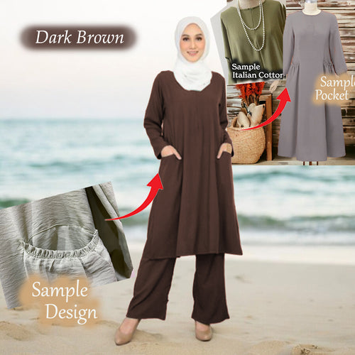 Rainy Two Pocket Set - Clearance - Dark Brown - Size XL