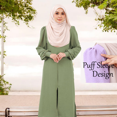 Seminar Puff Sleeve Set - Clearance - Fern Green - Size 4XL