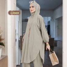 Medina Set (Loose sleeve) No Tudung - Clearance - Linen - Size XL