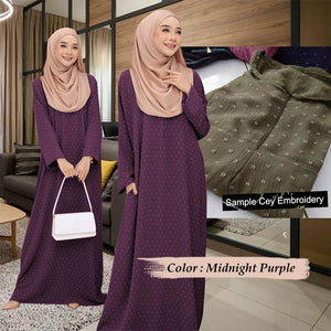 Paris Jubah - Clearance - Midnight Purple - Size S