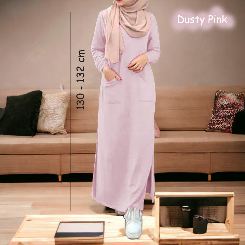 Leya Tunic Jumbo - Clearance - Dusty Pink - Size XS