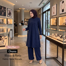 Onana Snow Brocade Blouse And Pants - Buy 2 @ Free Shipping