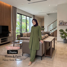 Onana Snow Brocade Blouse And Pants - Buy 2 @ Free Shipping