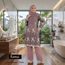 Ramai Lace Blouse & Pants - Buy 2 @ Free Shipping