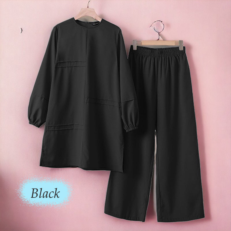 Gazala Cotton Muslimah Set  (Size 6xl ~ 10xl)