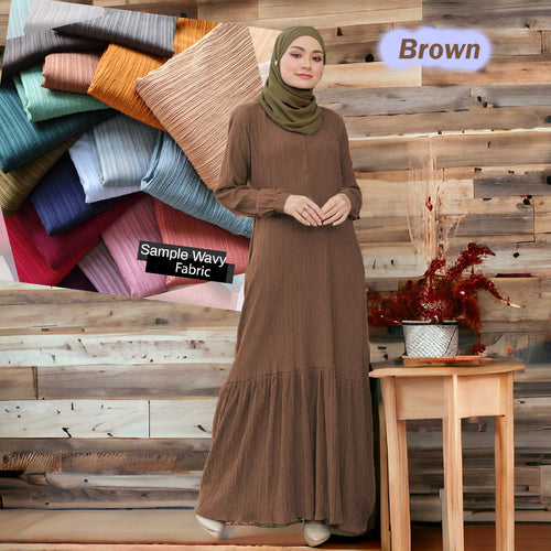 Qasiba Wavy Jubah - COD Not Available