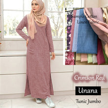 Unana Cotton Linen Tunic Jumbo - Beli 3 @ Free JB777