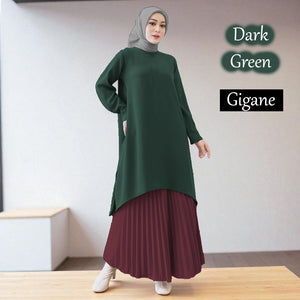 Gigane B Pleated Tunic Dress