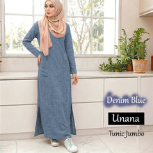 Unana Cotton Linen Tunic Jumbo - Beli 3 @ Free JB777