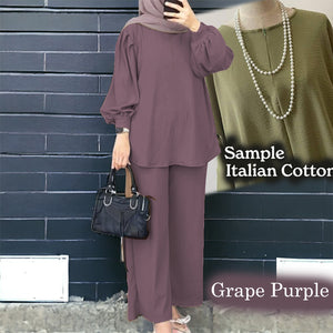 Uno Cotton Loose Pants Set A