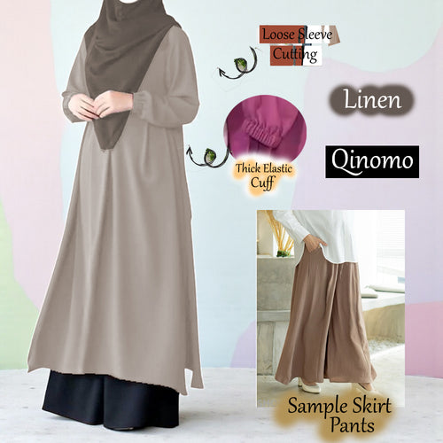 Qinomo Tunic Dress (Skirt Pants) - Buy 3 @ Free Blouse BL777