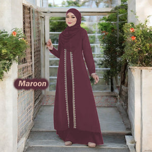 Viyana A Lace Tunic Jumbo - Buy 2 Free Jubah JB777