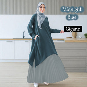 Gigane B Pleated Tunic Dress