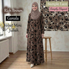 Ganala B Velvet Mini Jubah - Buy 2 @ Free Shipping