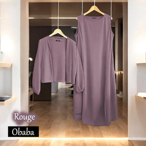 Obaba B Cardigan Dress - Buy 3 @ Free Jubah JB777