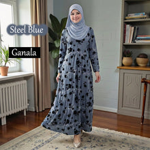 Ganala Velvet Mini Jubah - Buy 2 @ Free Shipping - Hannah Singapore
