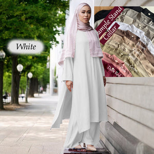 Junaida Stand Collar Set - Loose Sleeve