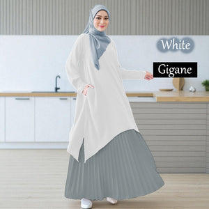 Gigane B Pleated Tunic Dress