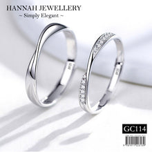 【GC114】Korean Ribbon Twist Couple Ring