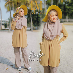 Naila Pocket Blouse B - HannahSG
