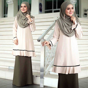 Nina Pocket Long Blouse - HannahSG