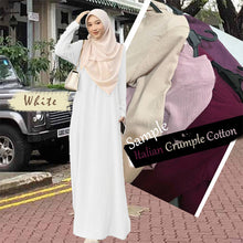 Qaima Italian Crumple Cotton Jubah